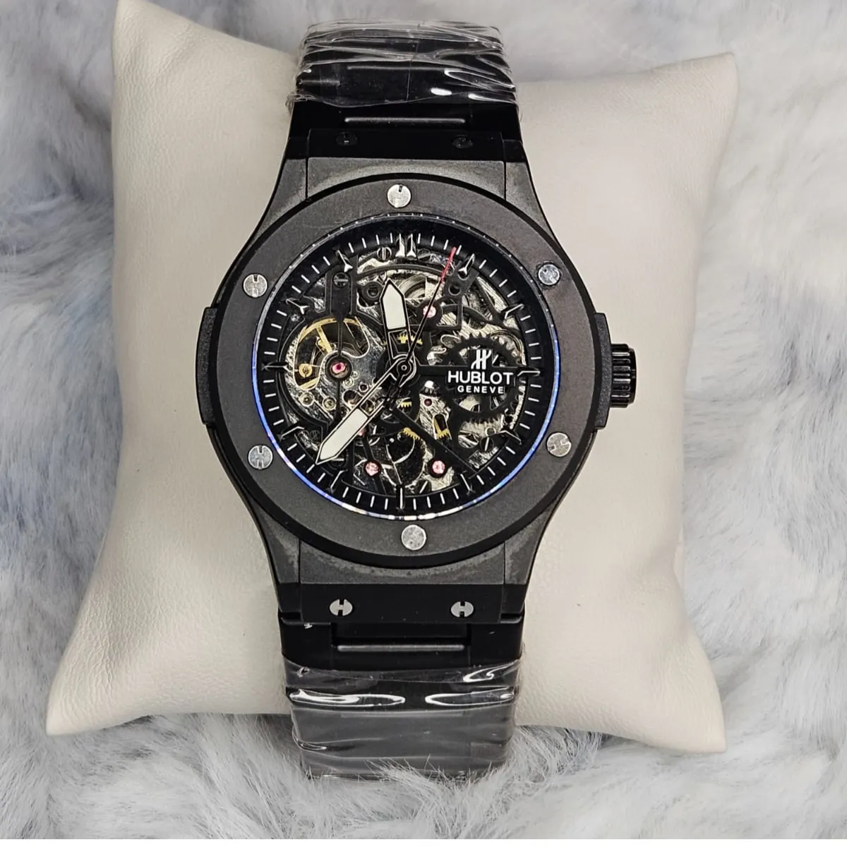 Hublot Automatic Mechanical Skeleton Watch front view