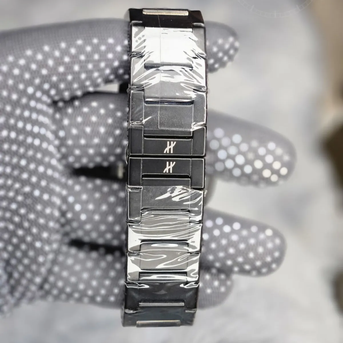 Hublot Automatic Mechanical Skeleton Watch close-up rubber strap