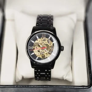 SKMEI 9222 Luxury Design Automatic Watch on wrist lifestyle shot