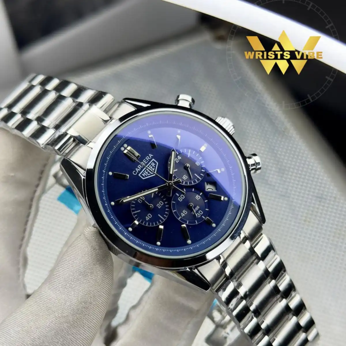 Carrera Premium Chronograph Watch water resistant feature demonstration