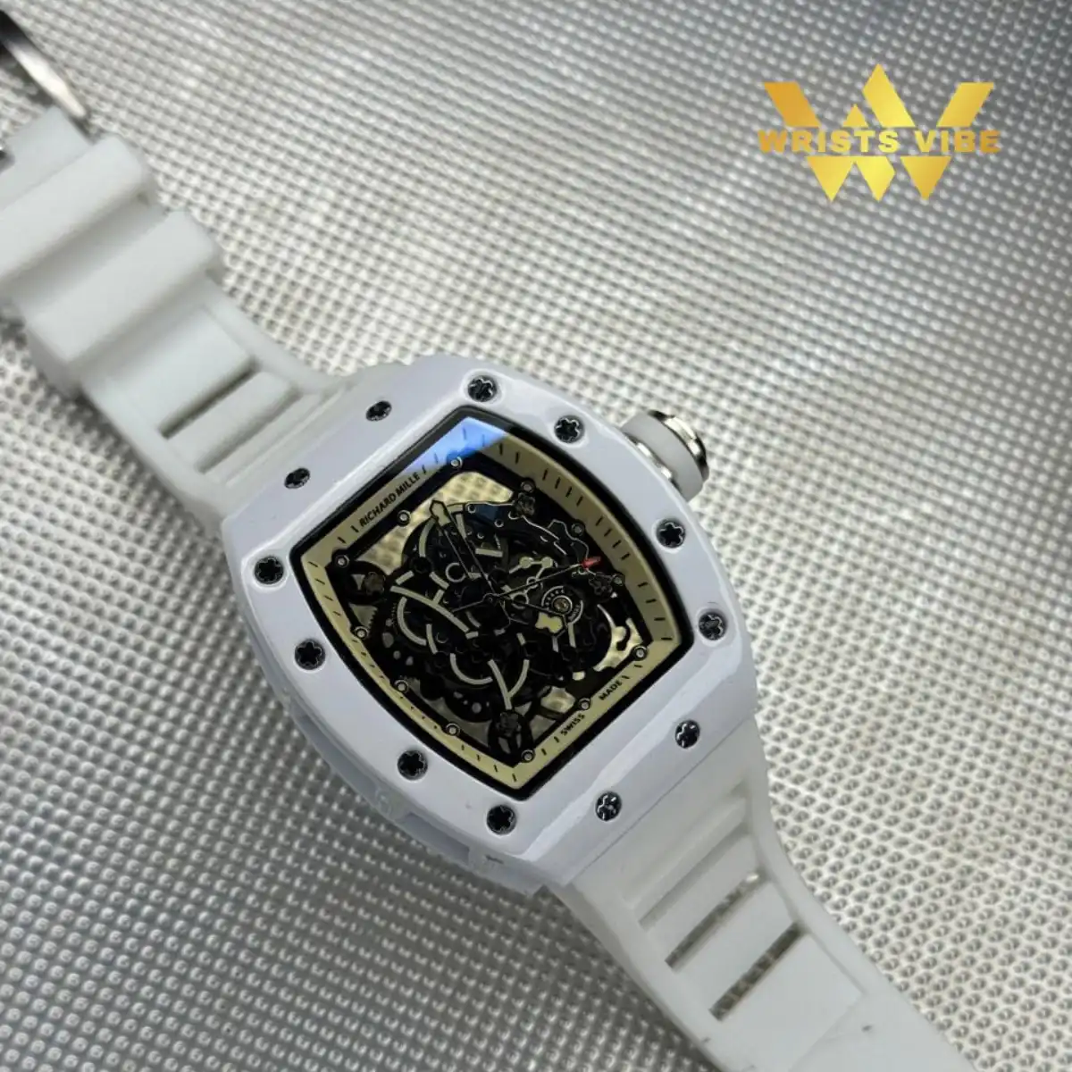 RICHARD MILLE Premium Watch on wrist casual outfit styling