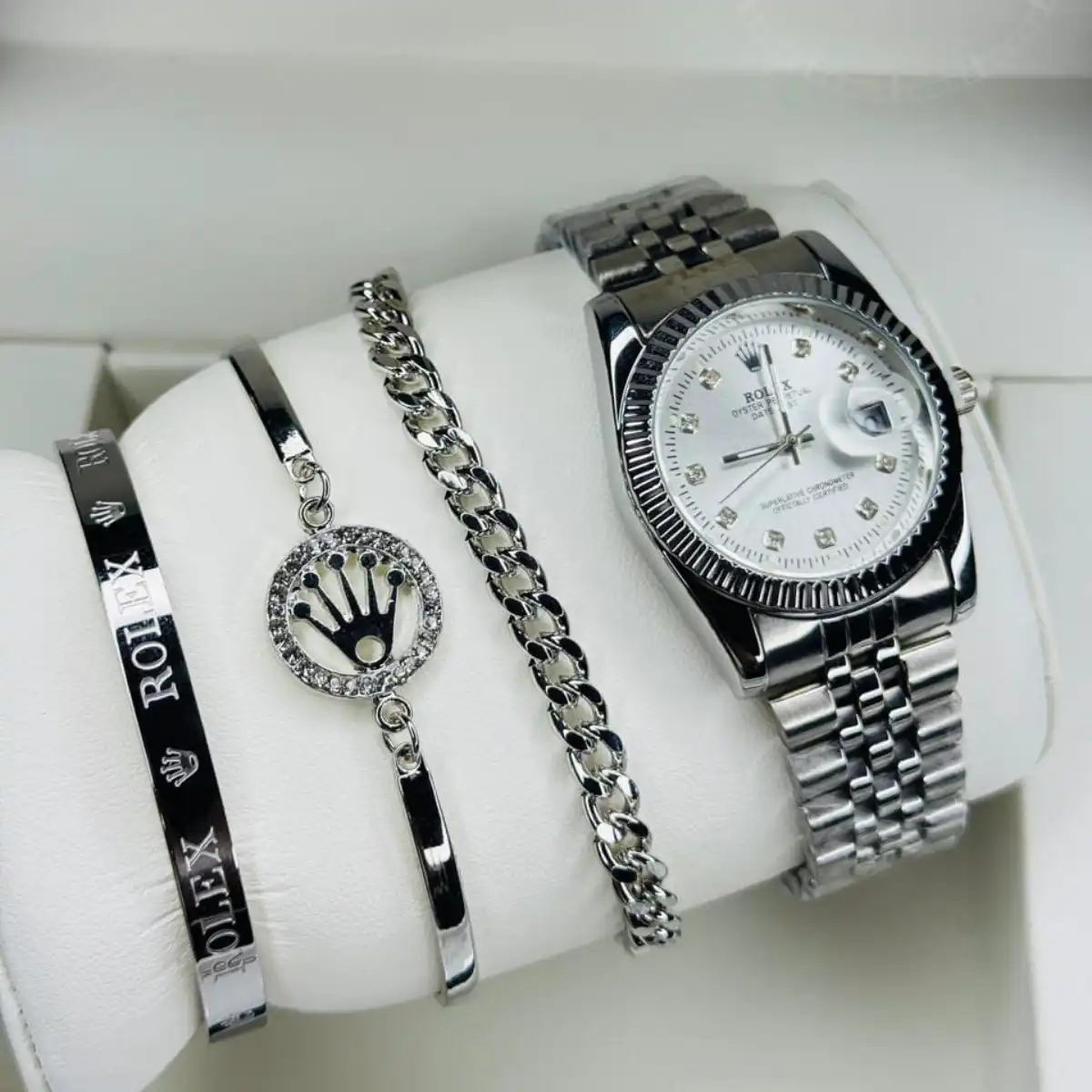 Unboxing the Rolex Couple Combo Set (Watch + Bracelets) from its premium anniversary packaging